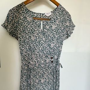 sienna sky sage green floral maxi dress